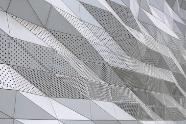Binanın soyut geometrik arka planı. Perspektif arka planı.