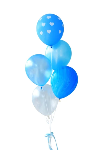 Globos Aislados Sobre Fondo Blanco Elemento Decorativo Para Fiesta Cumpleaños —  Fotos de Stock