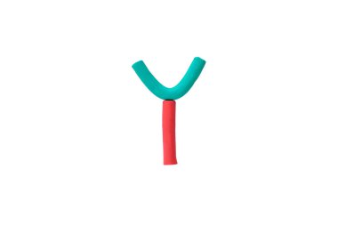 Plasticine 'den (Clay) yapılan renkli 