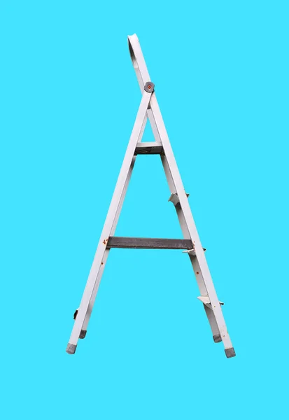 Iron Ladder Ábécé Betű Karakter Betűtípus Elszigetelt Fehér Háttér — Stock Fotó