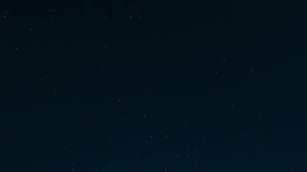 Nacht Sternenhimmel Hintergrund. Nachtansicht der natürlichen glühenden Sterne — Stockvideo