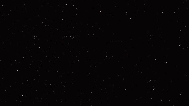 Éjszakai csillagos ég háttér. Éjszakai kilátás a természetes ragyogó csillagok — Stock videók