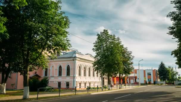 Vetka, Bielorrússia. Museu Vetka de Crença Velha e Tradições de Belarusian. Time Lapse, Timelapse, Time-lapse — Vídeo de Stock
