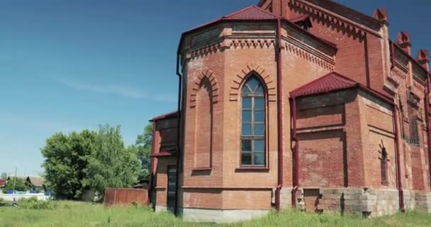 Rahachow, Belarus. Catholic Church Of Anthony Of Padua. It Is Historical And Cultural Value Of Republic Of Belarus — Stock Video