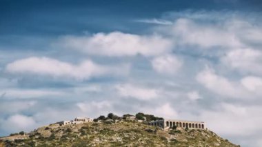 Terracina, İtalya. Tapınak ve Jüpiter Tapınağı Platformu