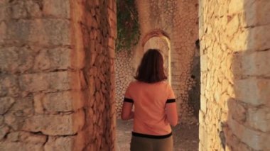 Terracina, İtalya. Jüpiter Tapınağı Anxur 'un Kalıntıları