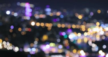 Görünmez Bokeh Mimarisi Şehir Arkaplanı. Odaklanmamış Işıklı Bulanık Bokeh Arkaplanı