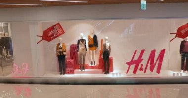 Tbilisi, Georgia - November 22, 2018: H M Hennes Mauritz Showcase Store