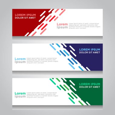 Vektör soyut tasarım web banner şablon. Web tasarım öğeleri - Header tasarımı. Soyut geometrik web banner şablon gri arka plan üzerinde. web afiş tasarım şablonu topluluğu.