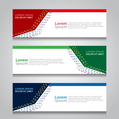 Vektör soyut tasarım web banner şablon. Web tasarım öğeleri - Header tasarımı. Soyut geometrik web banner şablon gri arka plan üzerinde. web afiş tasarım şablonu topluluğu.