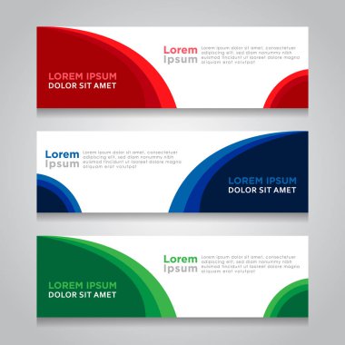 Vektör soyut tasarım web banner şablon. Web tasarım öğeleri - Header tasarımı. Soyut geometrik web banner şablon gri arka plan üzerinde. web afiş tasarım şablonu topluluğu.