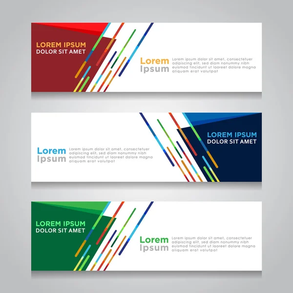 Vektör soyut tasarım web banner şablon. Web tasarım öğeleri - Header tasarımı. Soyut geometrik web banner şablon gri arka plan üzerinde. web afiş tasarım şablonu topluluğu.