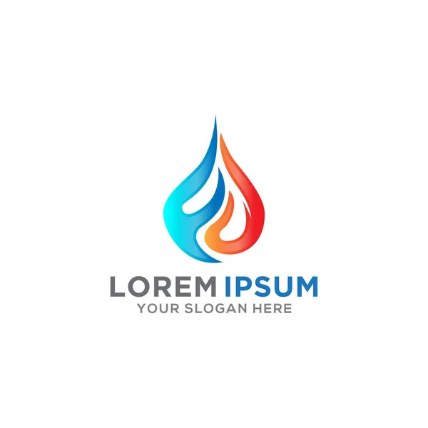 İş için vektör logo tasarım şablonu