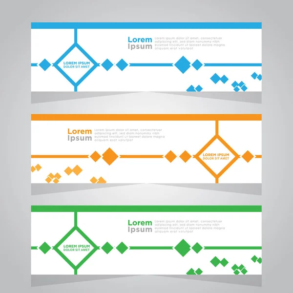 Шаблон Векторного Абстрактного Дизайна Веб Баннера Веб Дизайн Elements Header Стоковая Иллюстрация