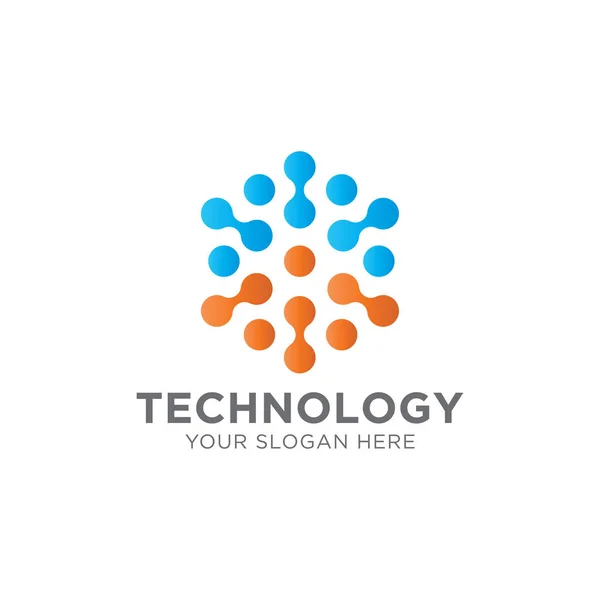 Technologie Logo Šablony Design Vektor Emblém Koncepce Designu Kreativní Symbol — Stockový vektor