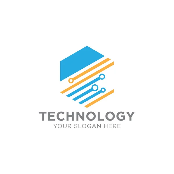 Technologie Logo Šablony Design Vektor Emblém Koncepce Designu Kreativní Symbol — Stockový vektor