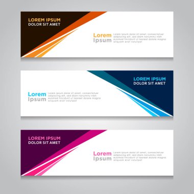 Arka plan ile modern Banner şablon tasarımı