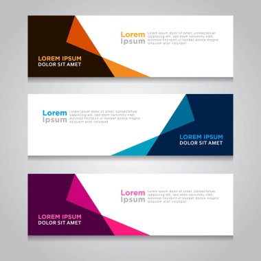Arka plan ile modern Banner şablon tasarımı