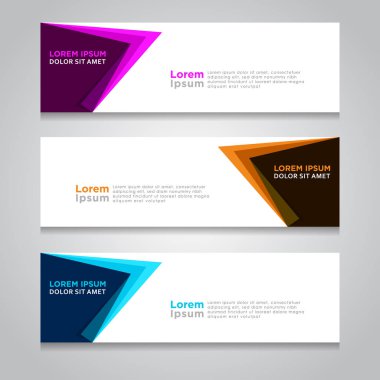 Arka plan ile modern Banner şablon tasarımı