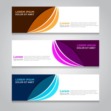 Arka plan ile modern Banner şablon tasarımı