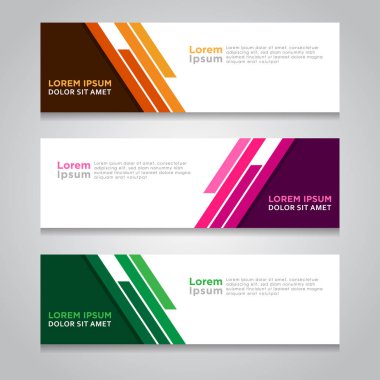 Arka plan ile modern Banner şablon tasarımı