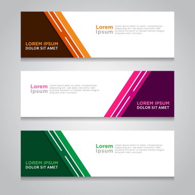 Arka plan ile modern Banner şablon tasarımı