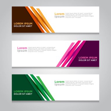 Arka plan ile modern Banner şablon tasarımı