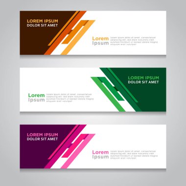 Arka plan ile modern Banner şablon tasarımı