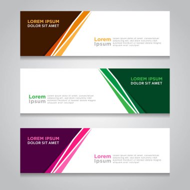 Arka plan ile modern Banner şablon tasarımı