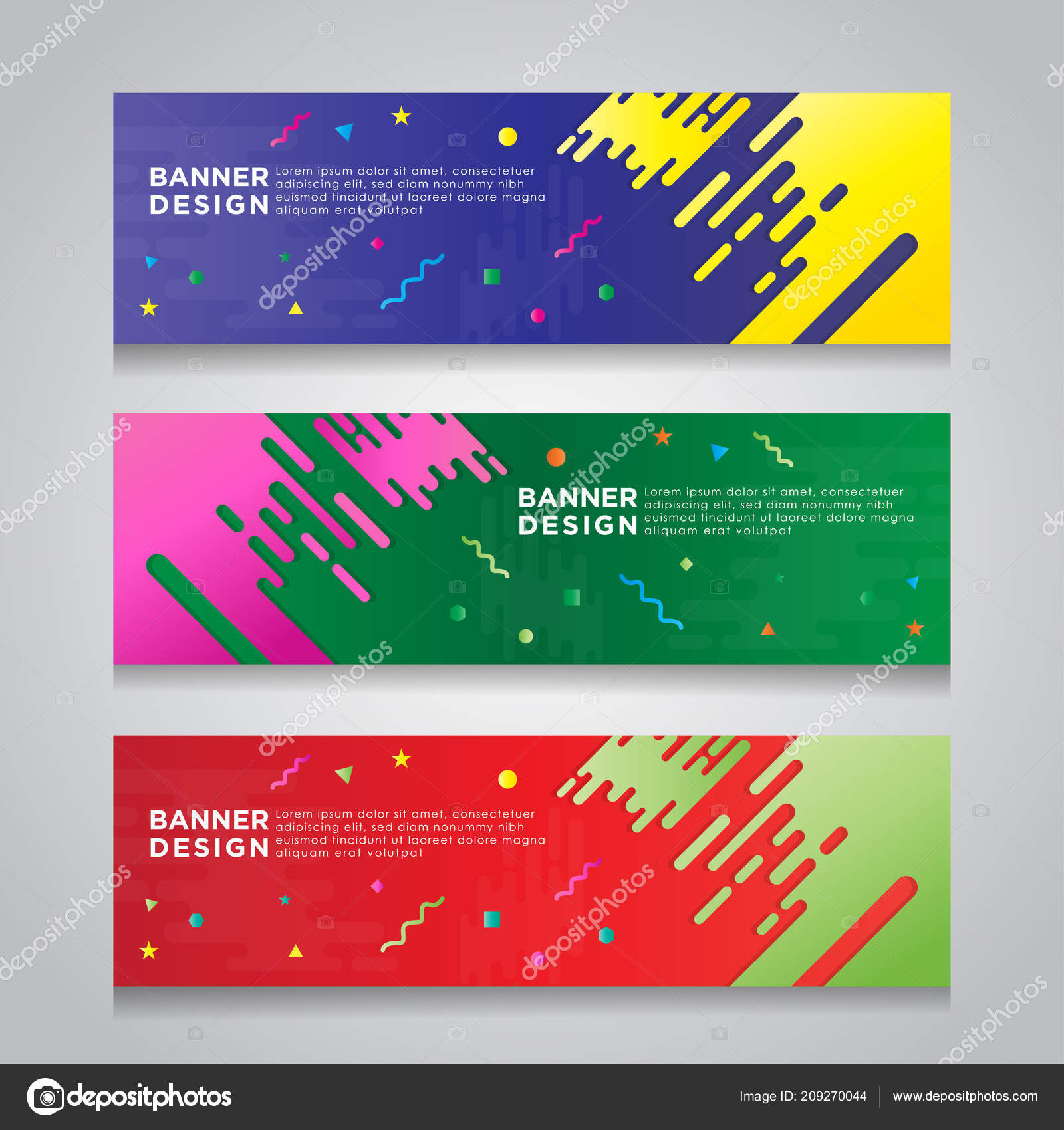 Vector Abstract Design Web Banner Template Web Design Elements Header Stock  Vector Image by ©zagoya123@ #209270044
