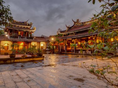 Taipei, Tayvan - 12 Ekim 2016: Taoist Baoan Tapınağı Taipei City