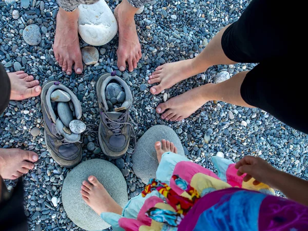 Together Beautiful Stony Beach Chishintan Beach — Stock Photo, Image