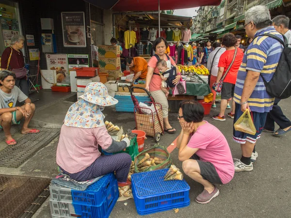 Taipei Taiwan Oktober 2016 Khas Bazar Lokal Taiwan Dengan Banyak — Stok Foto