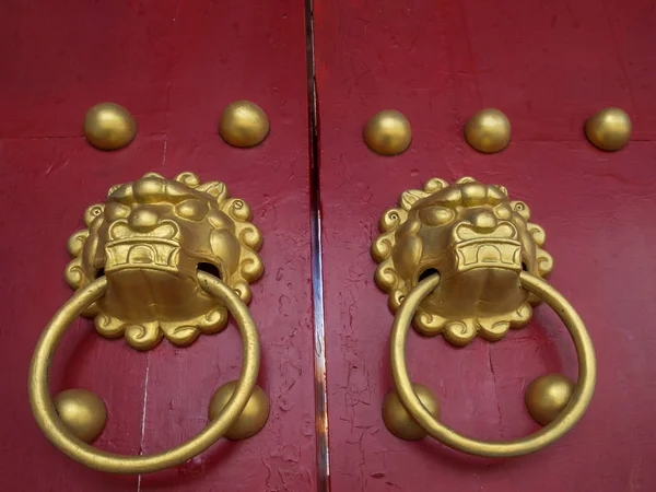 Golden door knocker