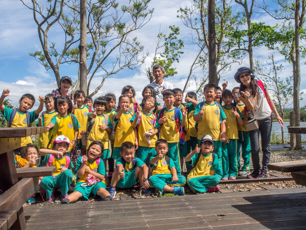A group of Taiwanese preschool children 