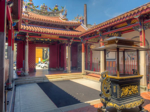 Taoistiskt tempel i Tainan i Taiwan — Stockfoto