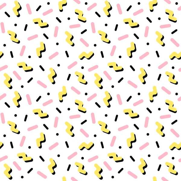 Kusursuz soyut geometrik desen. Moda 80-90s. Hipster Memphis tarzı.