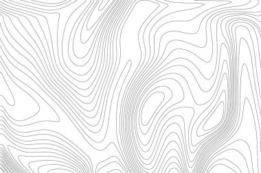 Topografik harita doğrusal arka plan. Soyut vektör illüstrasyonu.