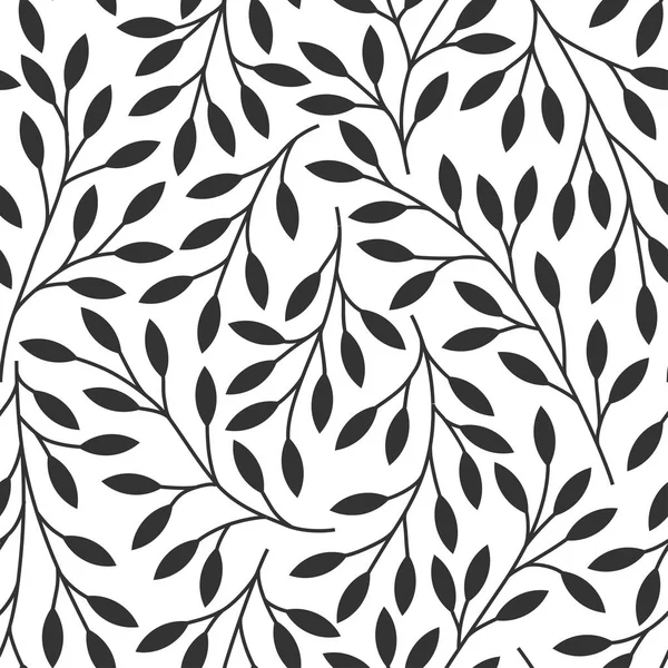 Ağaç dalları ile zarif çiçek dikişsiz desen. Vektör organik arka plan.