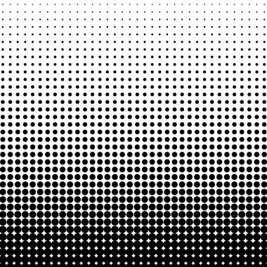 Halftone noktalı soyut arka plan. Siyah beyaz vektör deseni.