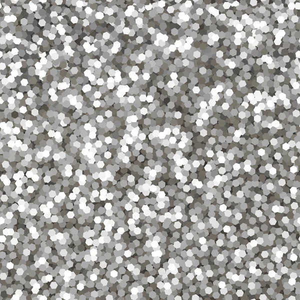 Seamless vector silver glitter texture. Luxury Christmas silver background. — Stock Vector