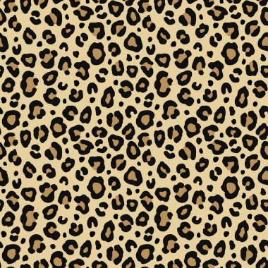 Leopar desensiz. Moda stili vektör dokusu.