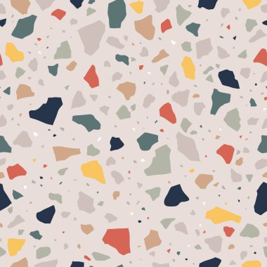 Terrazzo vektörsüz desen. Modern fayans dokusu arkaplanı.
