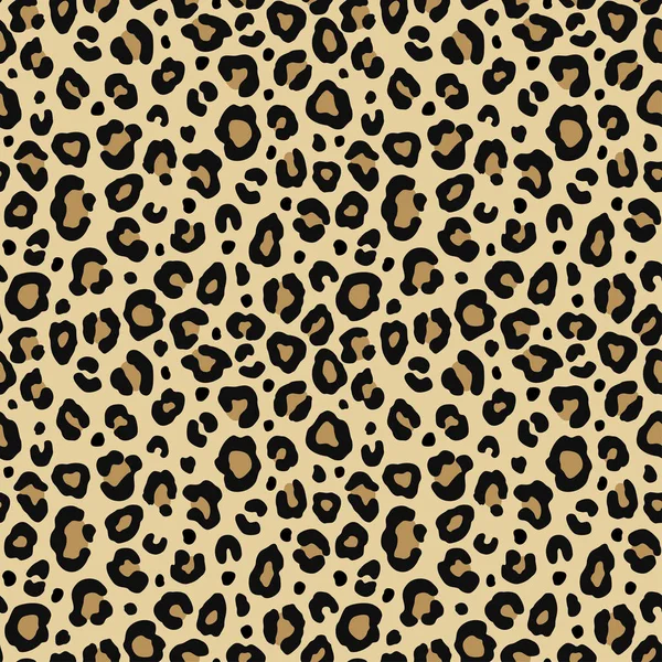 Леопардовый бесшовный рисунок. Стильная векторная текстура . — стоковый вектор