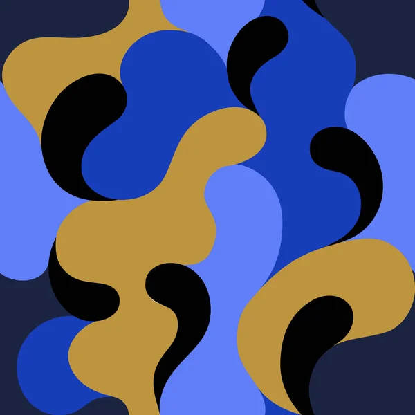 Moderne Muster Mit Mehrfarbigen Abstrakten Formen Bunte Abstrakte Hintergrund Vektorabbildung — Stockvektor