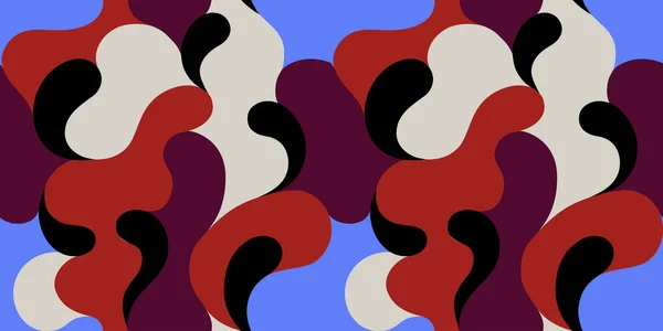 Patrón Moderno Con Formas Abstractas Multicolores Fondo Abstracto Colorido Ilustración — Archivo Imágenes Vectoriales