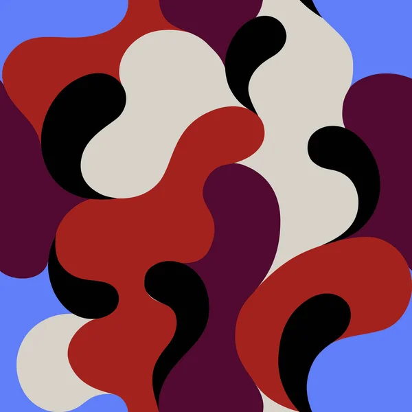 Patrón Moderno Con Formas Abstractas Multicolores Fondo Abstracto Colorido Ilustración — Vector de stock