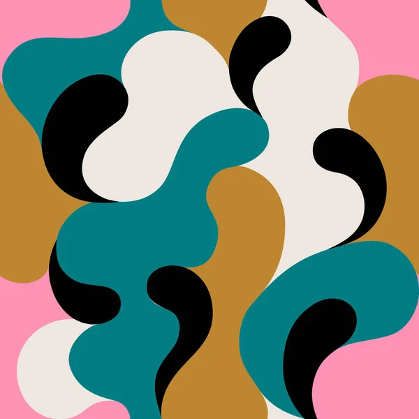 Motif Moderne Aux Formes Abstraites Multicolores Fond Abstrait Coloré Illustration — Image vectorielle