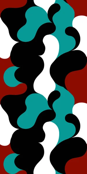 Modern Patroon Met Veelkleurige Abstracte Vormen Kleurrijke Abstracte Achtergrond Vectorillustratie — Stockvector