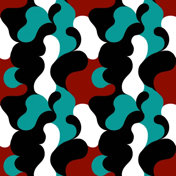 Moderne Muster Mit Mehrfarbigen Abstrakten Formen Bunte Abstrakte Hintergrund Vektorabbildung — Stockvektor